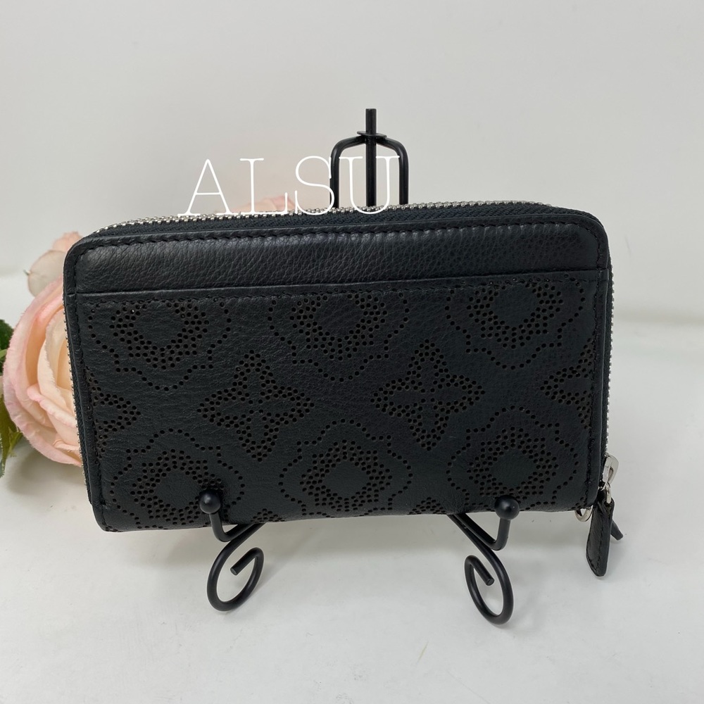 Brighton Octavia Perf Doublezipper Le Wallet Black - Picture 4 of 8